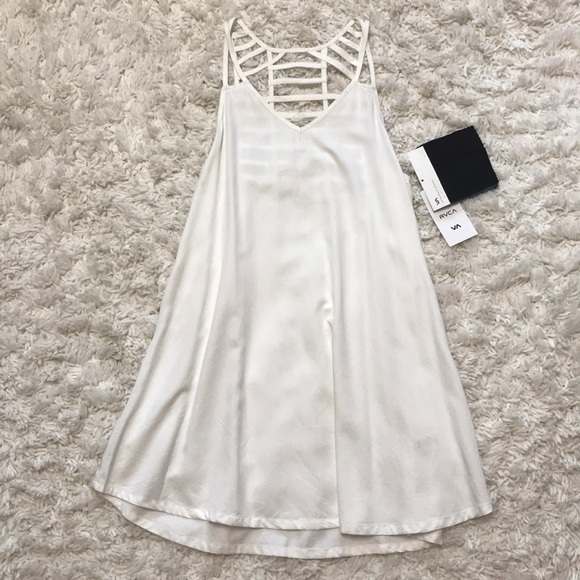 RVCA White Caged Dress NWT - Picture 1 of 4