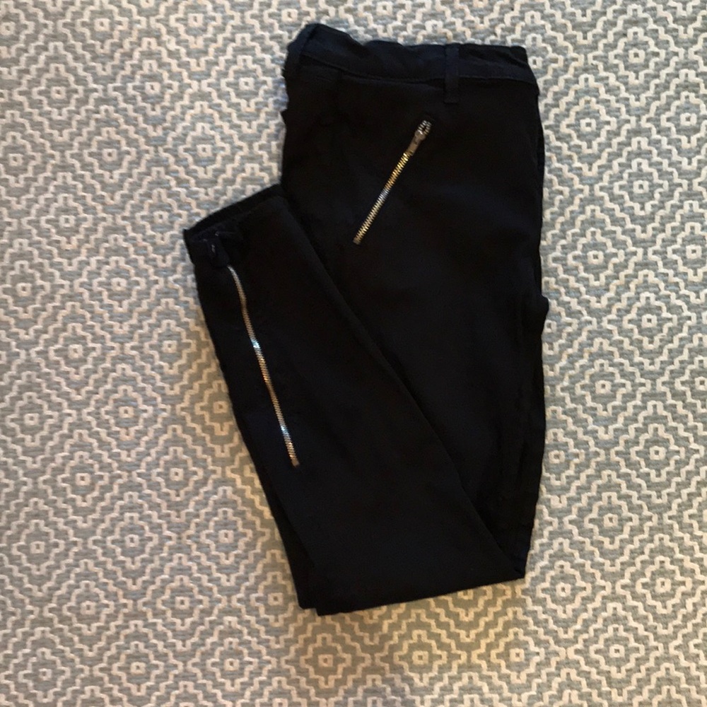 J Brand cropped black skinny pants