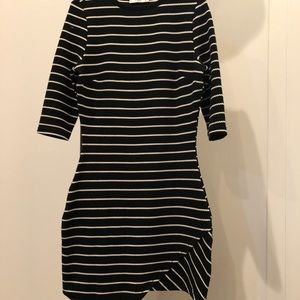 Mango Striped Body Con Dress (S)