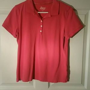 Coral short sleeve polo by Bass size med