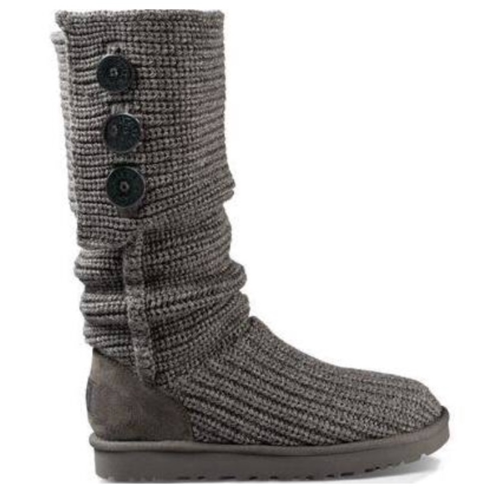 Gray knit UGG boots size 8