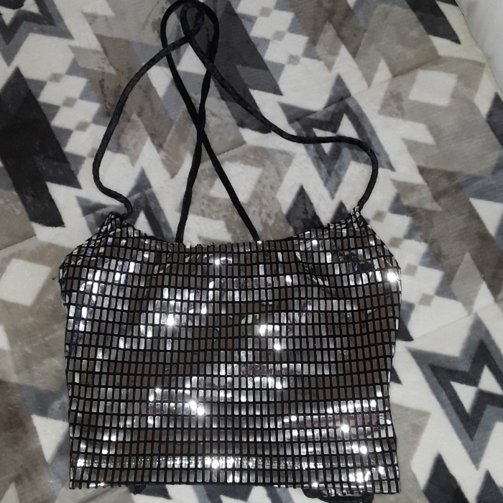 Sequin halter top