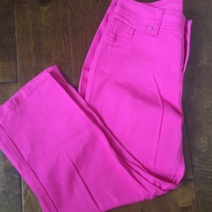 Hot Pink Jean Capris