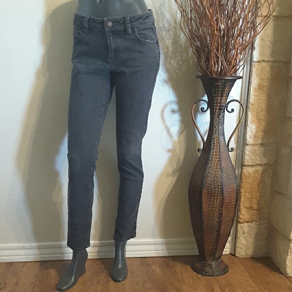 CAbi 202 Dark Wash Gray Jeans