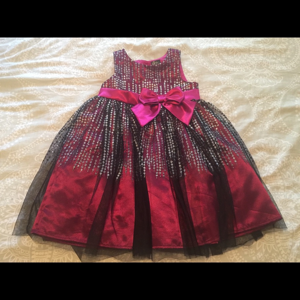 Pink & Violet satin dress