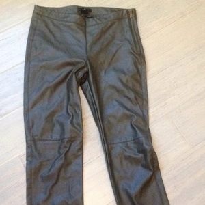 H&m Olive Leather pants