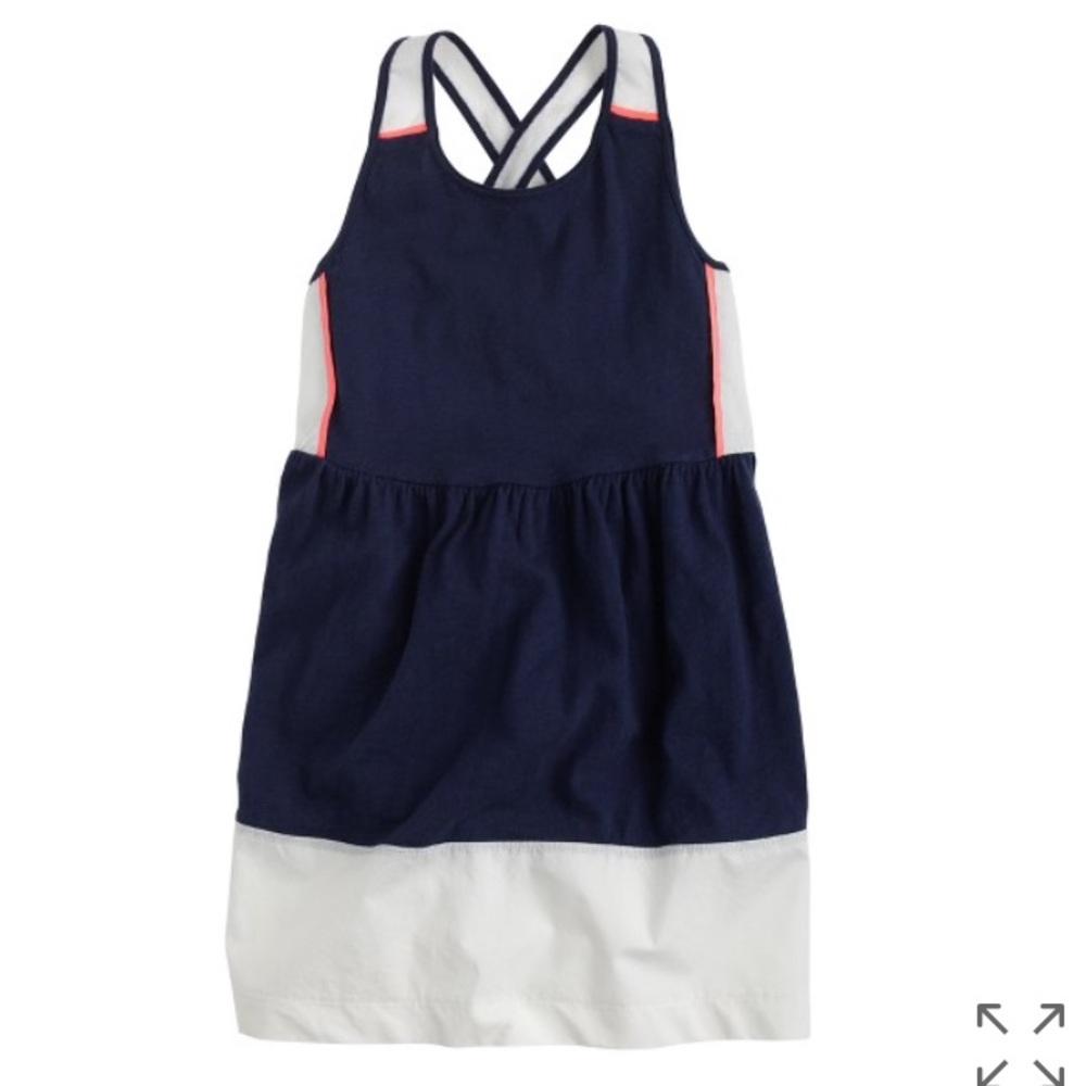 Crewcuts Girls' cross-back poplin hem sundress