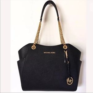 Black Michael Kors Jet Travel Purse