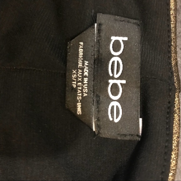 Bebe gold metallic scoop cutout dress - Picture 6 of 7