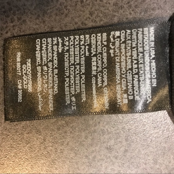 Bebe gold metallic scoop cutout dress - Picture 7 of 7