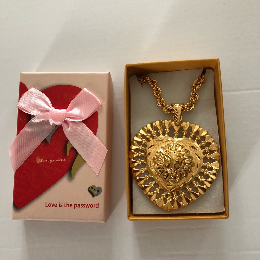 Solid Yellow Gold Necklace