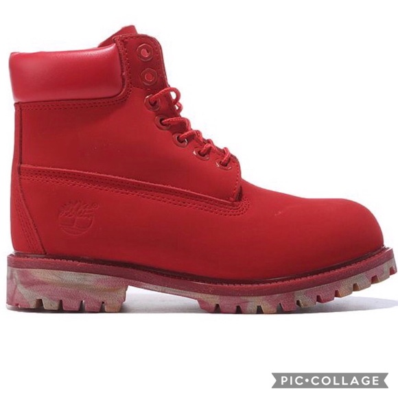 red camo timberlands