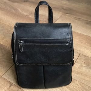 Mini black backpack