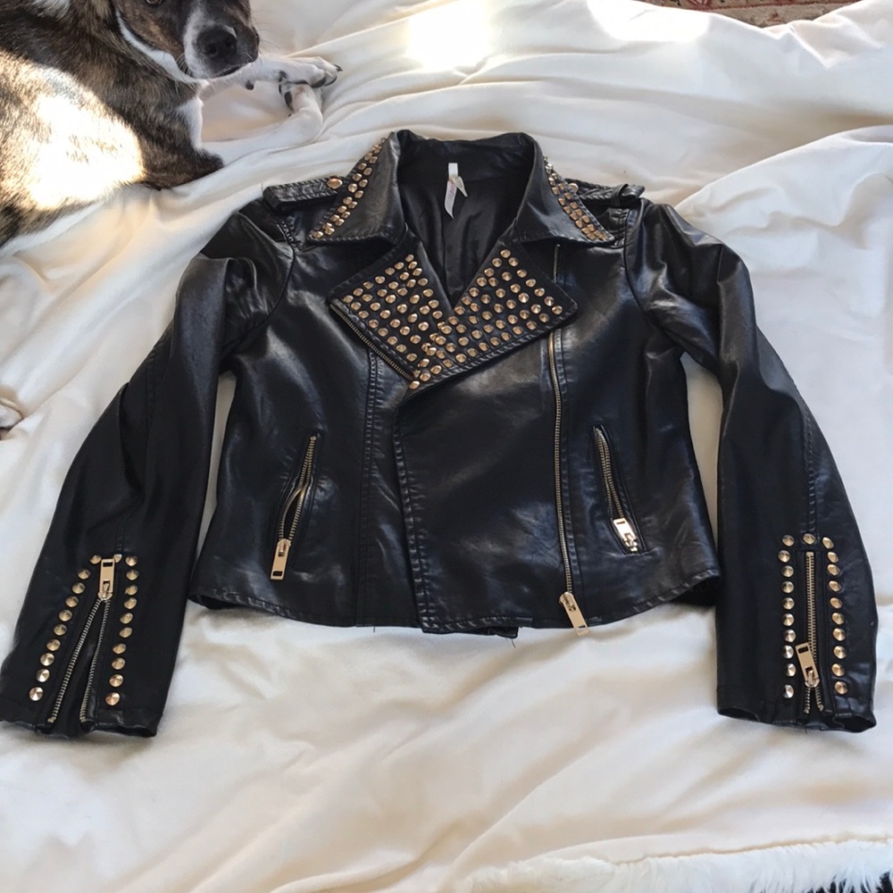 36 Point 5 Black Leather Jacket