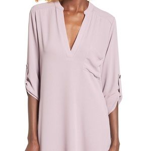 Lush Perfect Roll Tab Sleeve Tunic