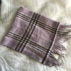 purple plaid scarf
