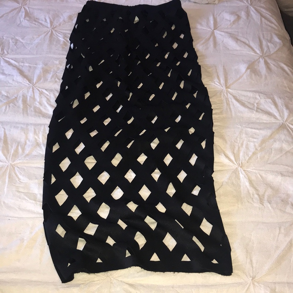 Long see-through skirt