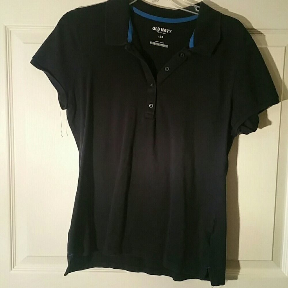 Large Old Navy navy blue short sleeve polo