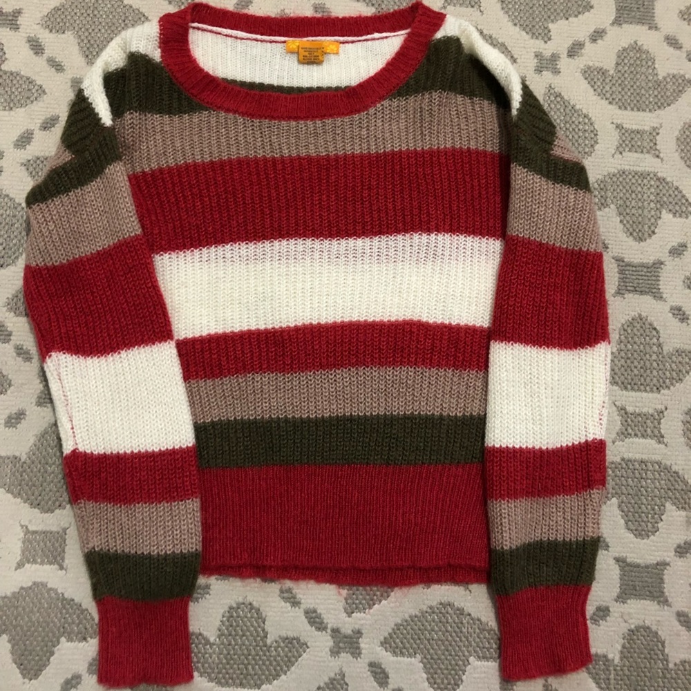 Cute fuzzy sweater perfect for the holidays