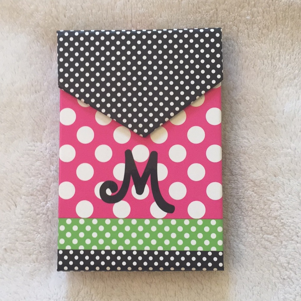 Note pad with M Initial