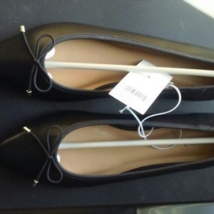 Womens merona black pointed toe flats size 8.5