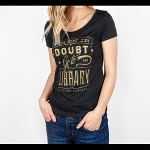 “When In Doubt Go to the Library” t-shirt