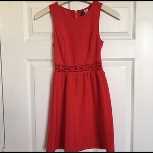 Red H&M cutout dress. Size 2