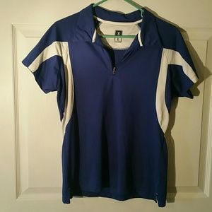 Large blue & white short sleeve by Champion