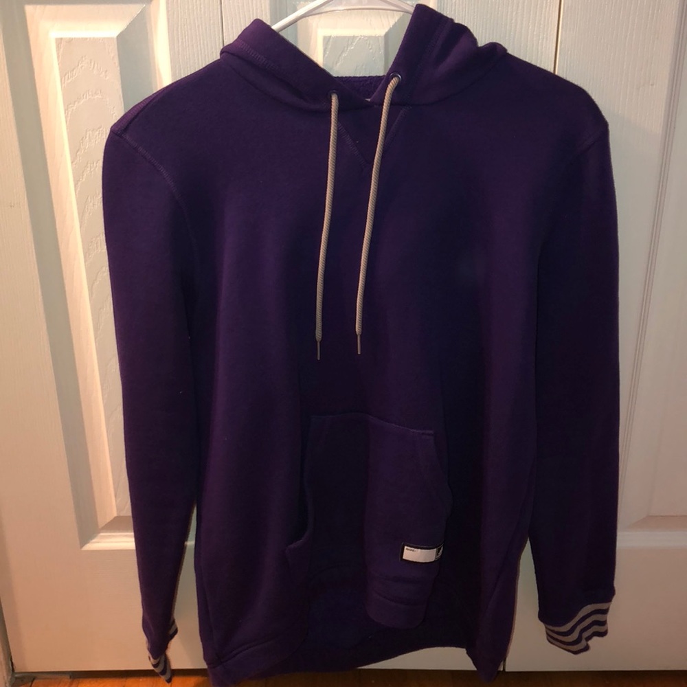 Purple Adidas Pullover Sweatshirt