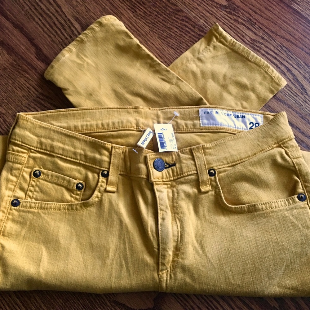 Amazing RAG & BONE mustard jeans!!