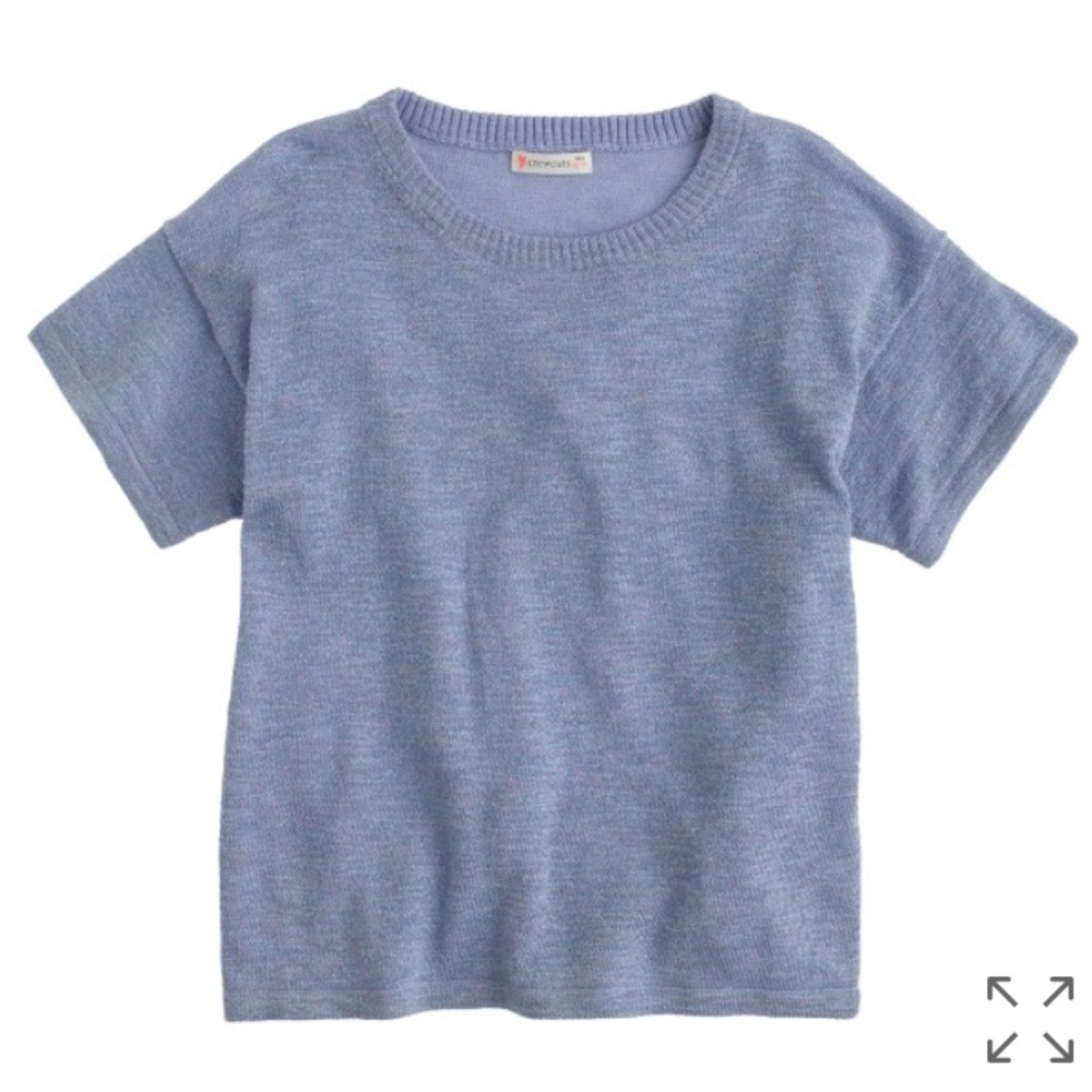 Crewcuts Girls' sparkly short-sleeve sweater