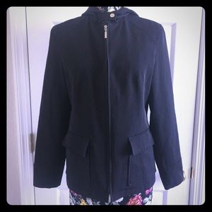 Giacca Gallery Coat Jacket Black Rain Sz M