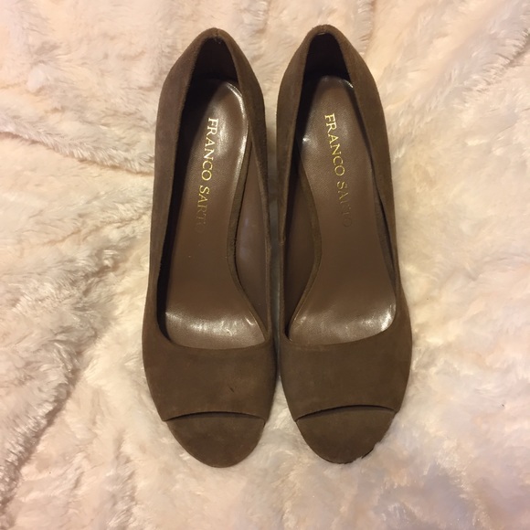 Franco Sarto Genuine Suede Pumps - Picture 2 of 4