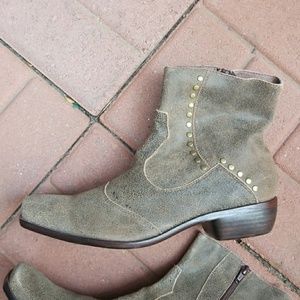 Alan K Shoes - Men's leather boot square toe NEW brown Alan K Shoes - Men's leather boot square toe NEW brown