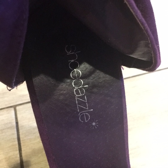 Gorgeous 💜purple💜 Shoedazzle platform wedges - Picture 5 of 7