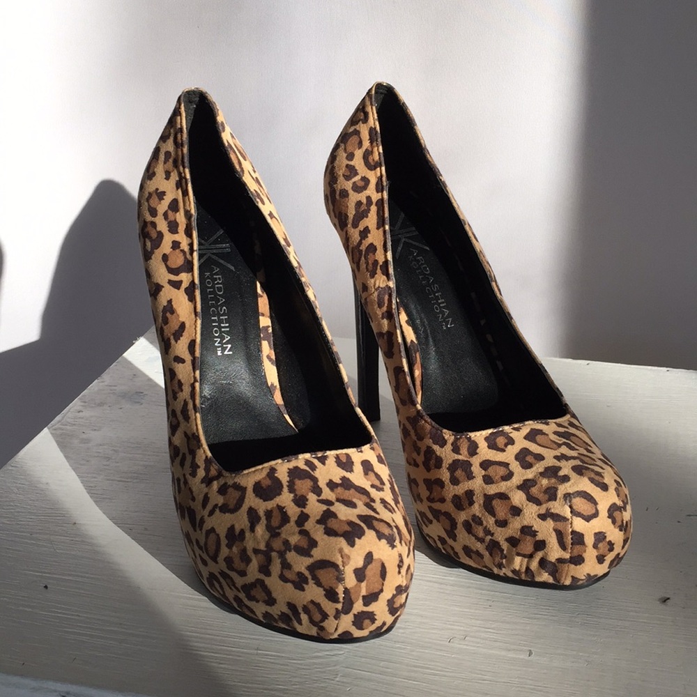 Kardashian Kollection Leopard Platforms