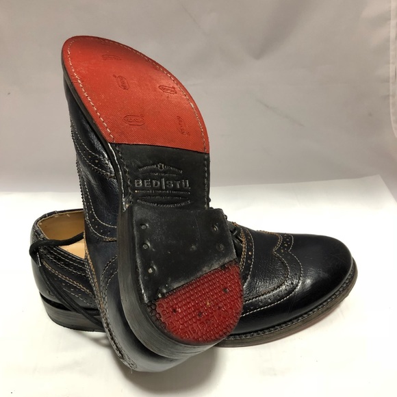 NEW Bed Stu Women's Lita Oxford Shoe, Navy Rustic - Picture 5 of 5