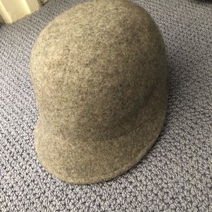 Gray wool hat
