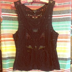 Sexy lace see through tank