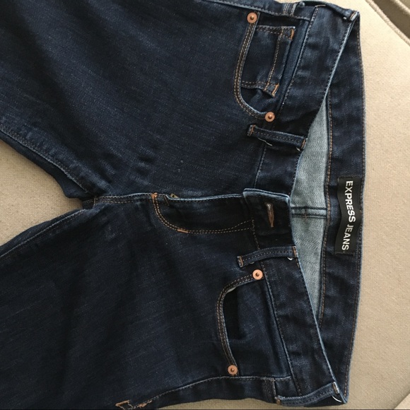 Express Skinny Dark Wash Jeans - Picture 8 of 8