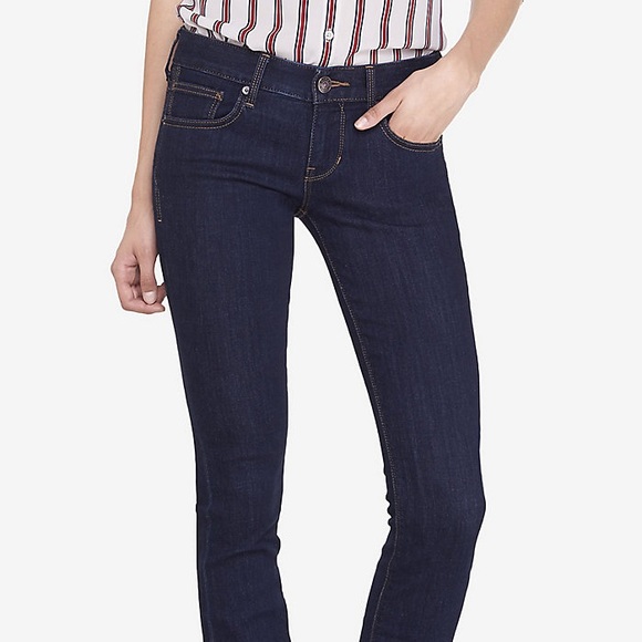 Express Skinny Dark Wash Jeans - Picture 3 of 8
