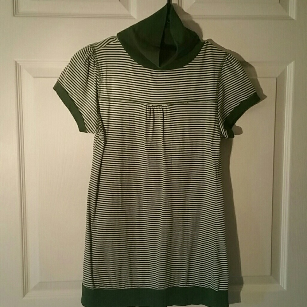 Large green and white stripe duckhead shirt