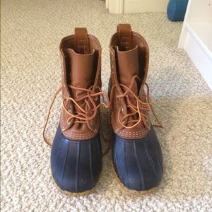 Navy L.L. Bean Bean Boots