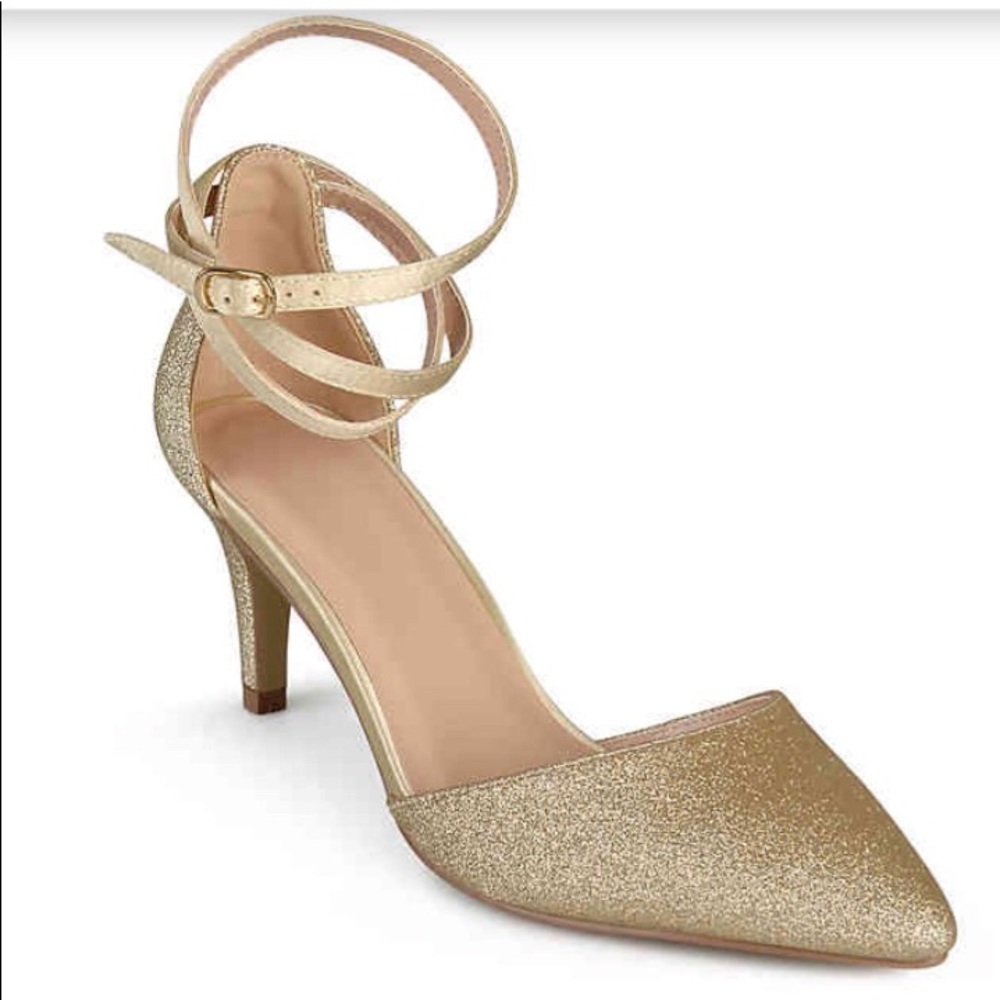 Gold ankle wrap Heel size 8