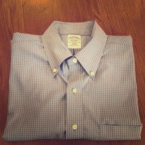 Brooks Brothers blue check dress shirt