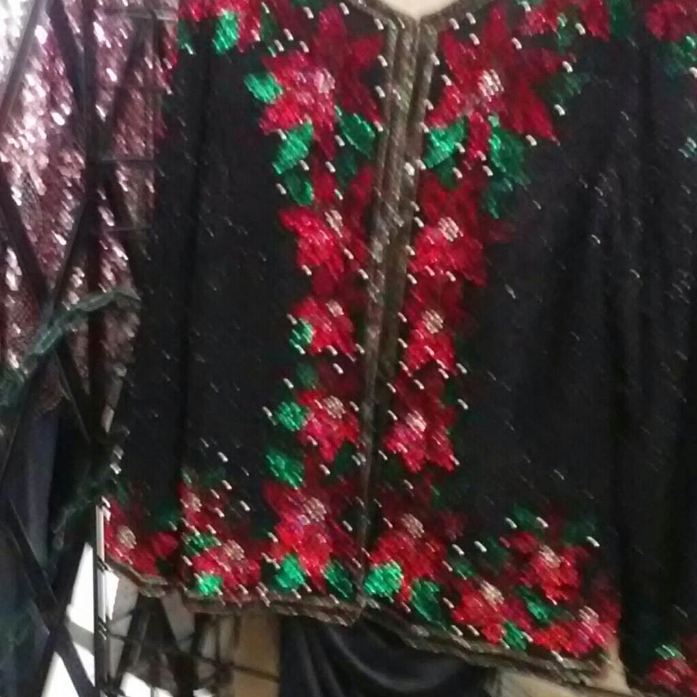 Ladies sequin jacket size large - Picture 3 of 3