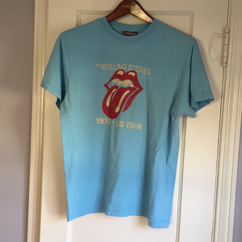 Men’s Buckle XL baby blue Rolling Stones T-shirt