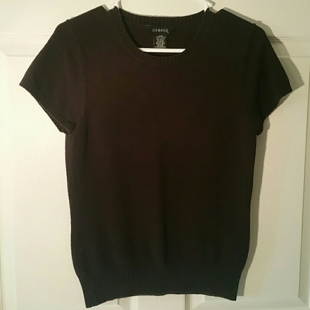 Dark brown short sleeve top by George. Size M.