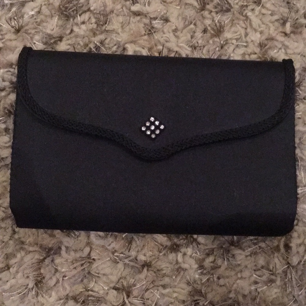 Black Satin Clutch