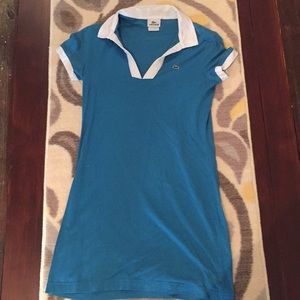Lacoste blue collar dress